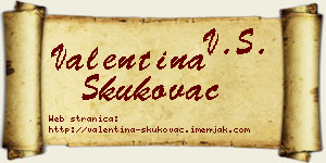 Valentina Skukovac vizit kartica